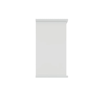 Polaris Bookcase 1 Shelf 800x400x730mm Arctic White KF821086