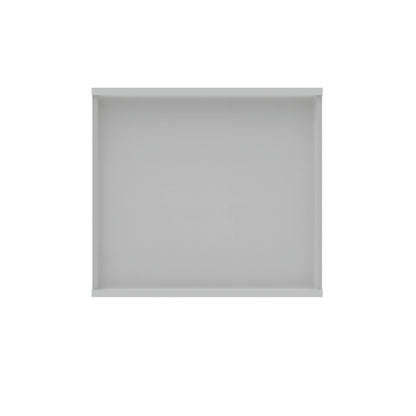 Polaris Bookcase 1 Shelf 800x400x730mm Arctic White KF821086