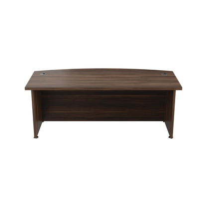 Avior Bow Fronted Executive Desk 2000x900x750mm Dark Walnut KF821540