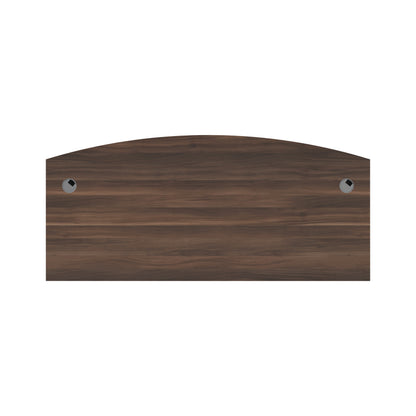 Avior Bow Fronted Executive Desk 2000x900x750mm Dark Walnut KF821540