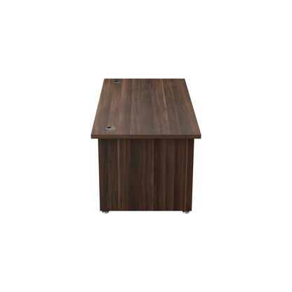Avior Rectangular Executive Desk 1800x900x750mm Dark Walnut KF821618