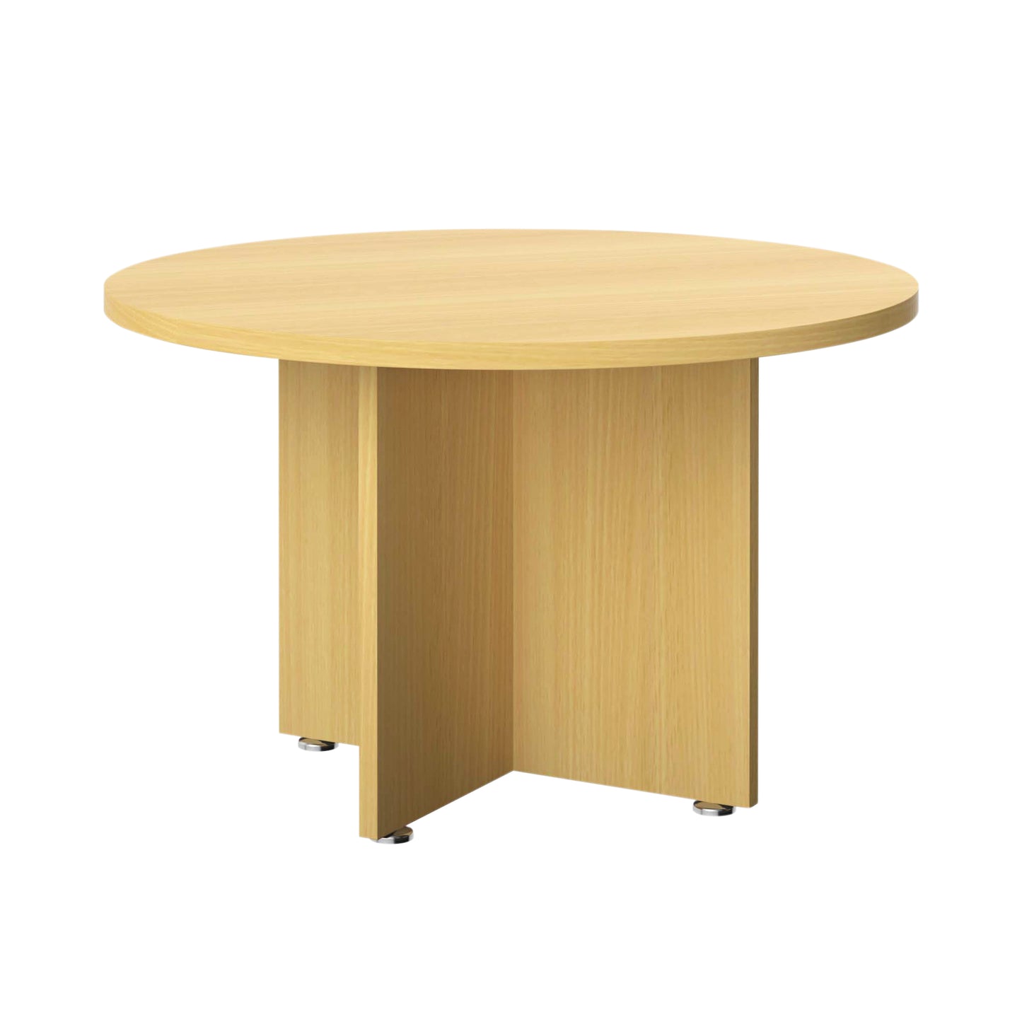 Avior Executive Circular Meeting Table 1200x1200x750mm Nova Oak KF821878