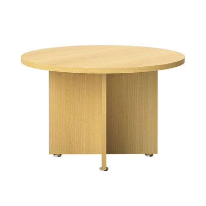 Avior Executive Circular Meeting Table 1200x1200x750mm Nova Oak KF821878