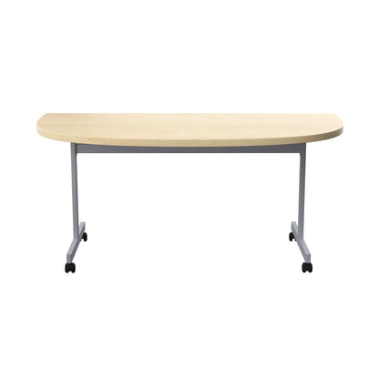 Jemini D-End Tilt Table 1400x700x720mm Maple/Silver KF822448