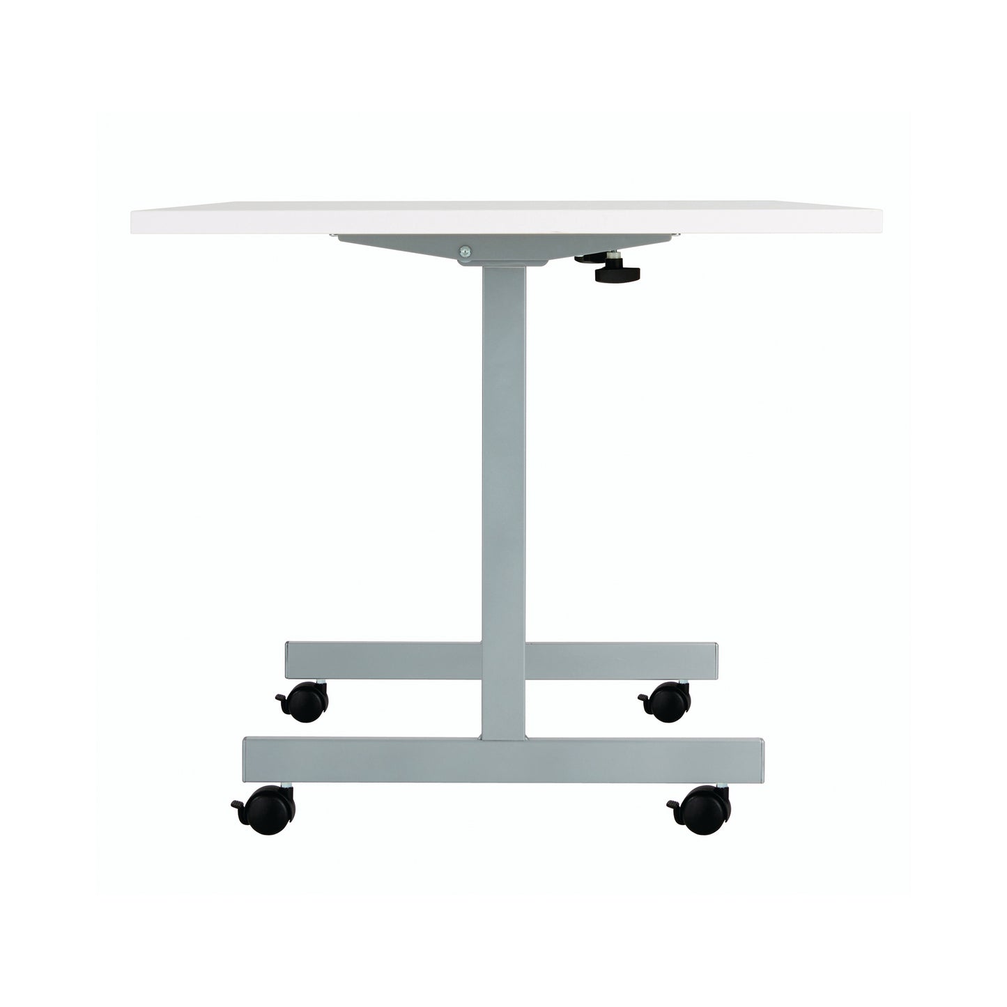 Jemini Rectangular Tilting Table 1200x700x730mm White/Silver KF822481