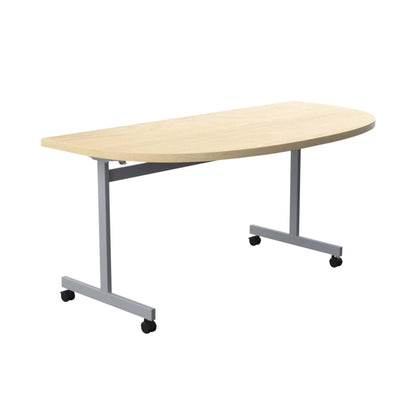 Jemini D-End Tilt Table 1600x800x720mm Maple/Silver KF822509