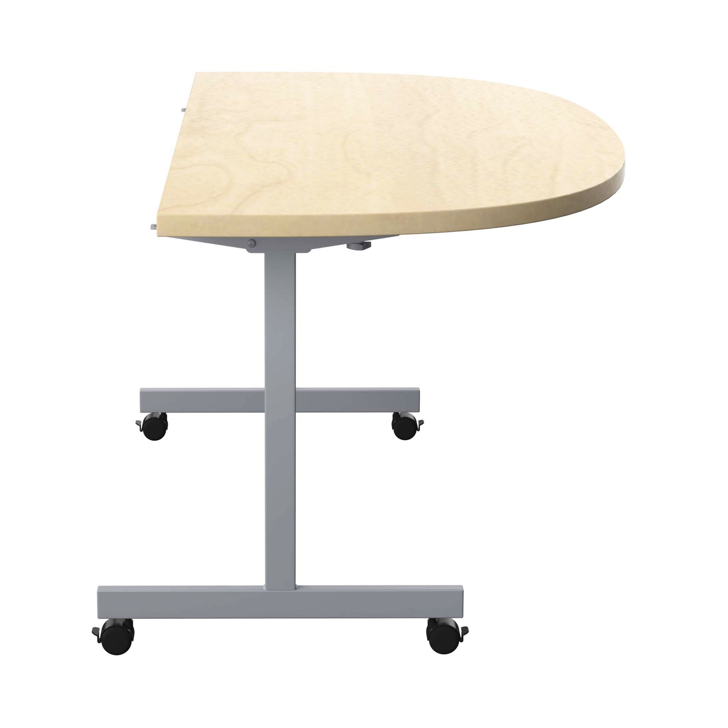 Jemini D-End Tilt Table 1600x800x720mm Maple/Silver KF822509