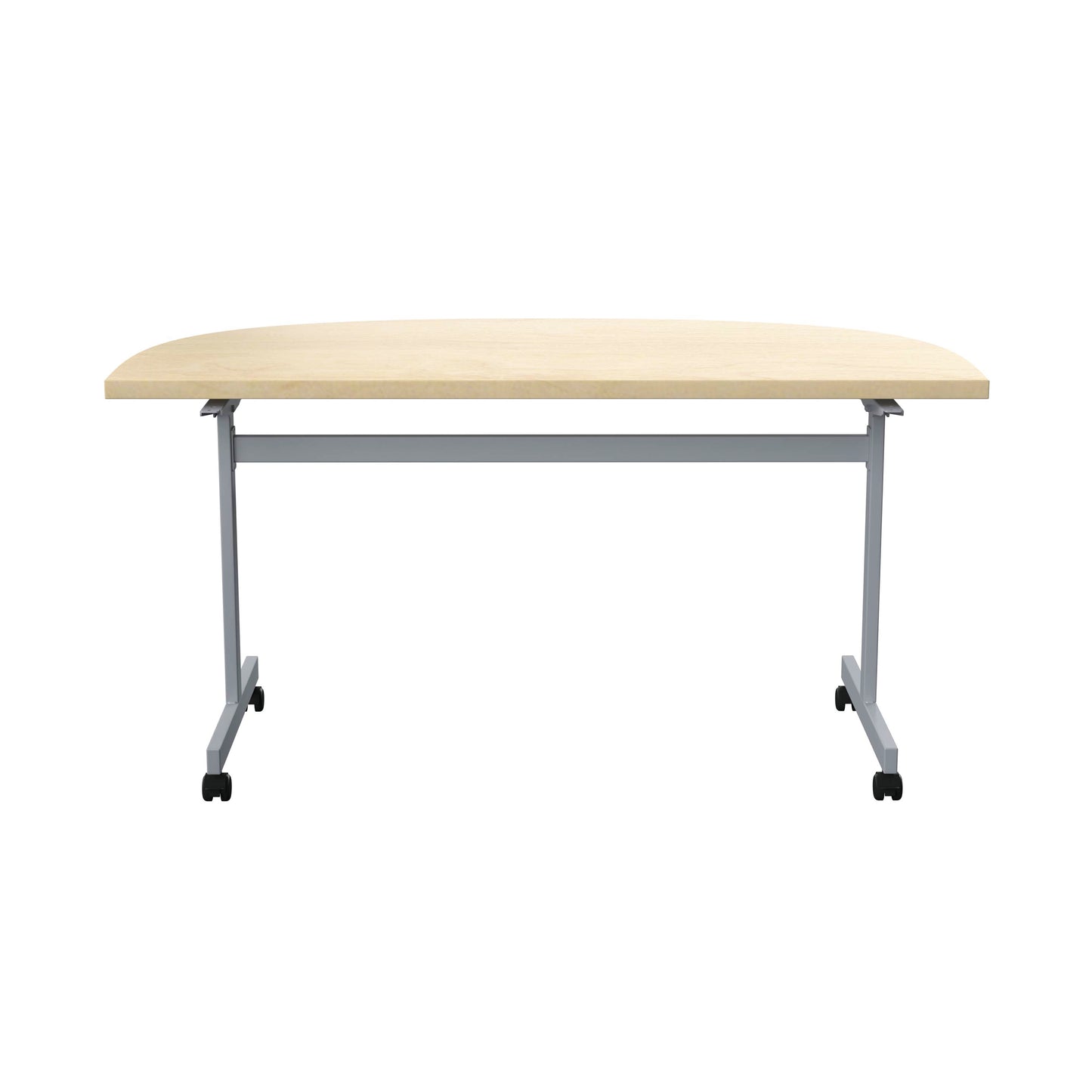 Jemini D-End Tilt Table 1600x800x720mm Maple/Silver KF822509