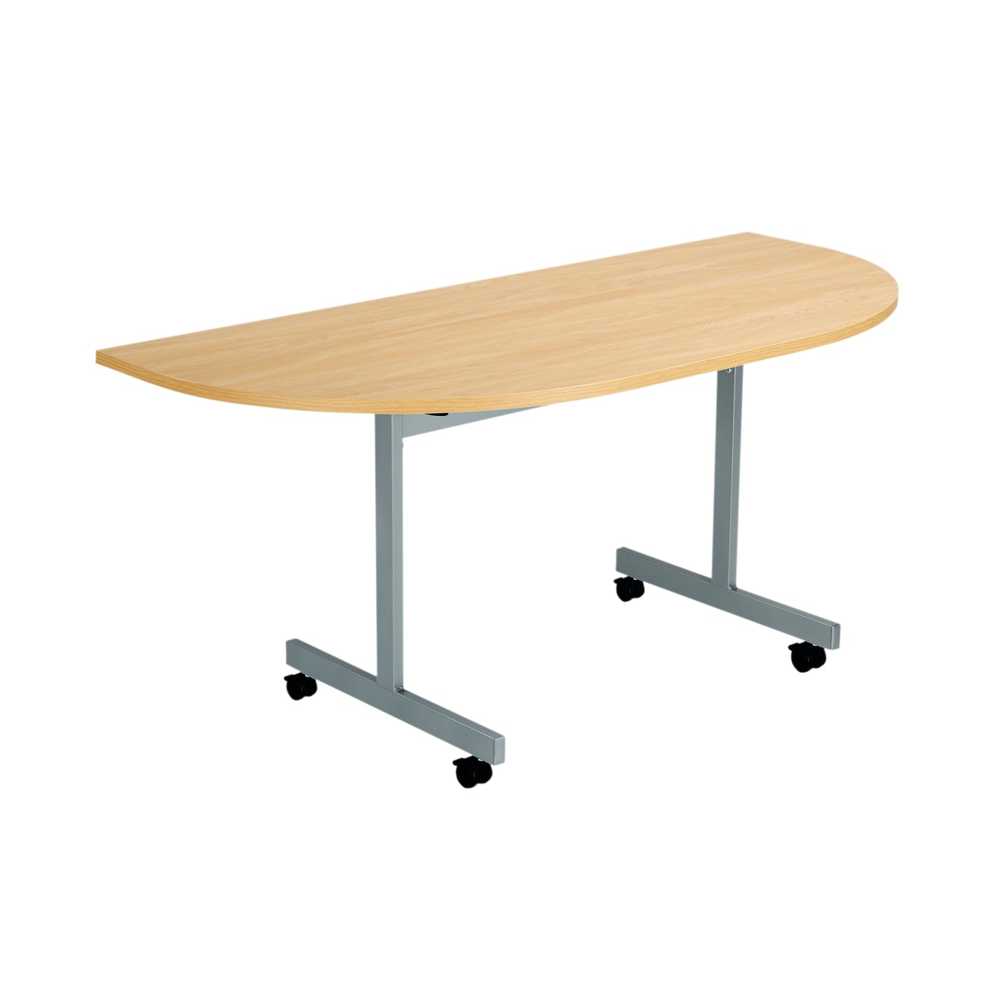 Jemini D-End Tilt Table 1600x800x720mm Nova Oak/Silver KF822516