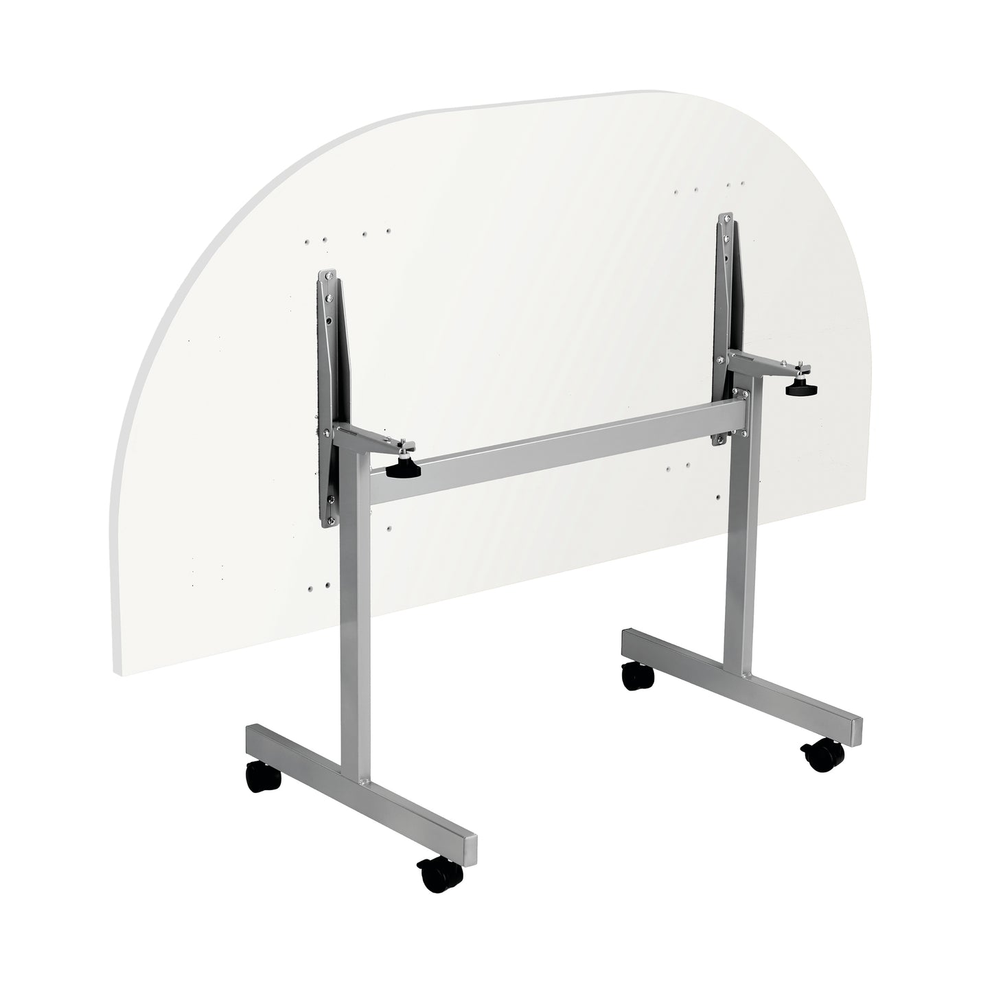 Jemini D-End Tilt Table 1600x800x720mm White/Silver KF822523