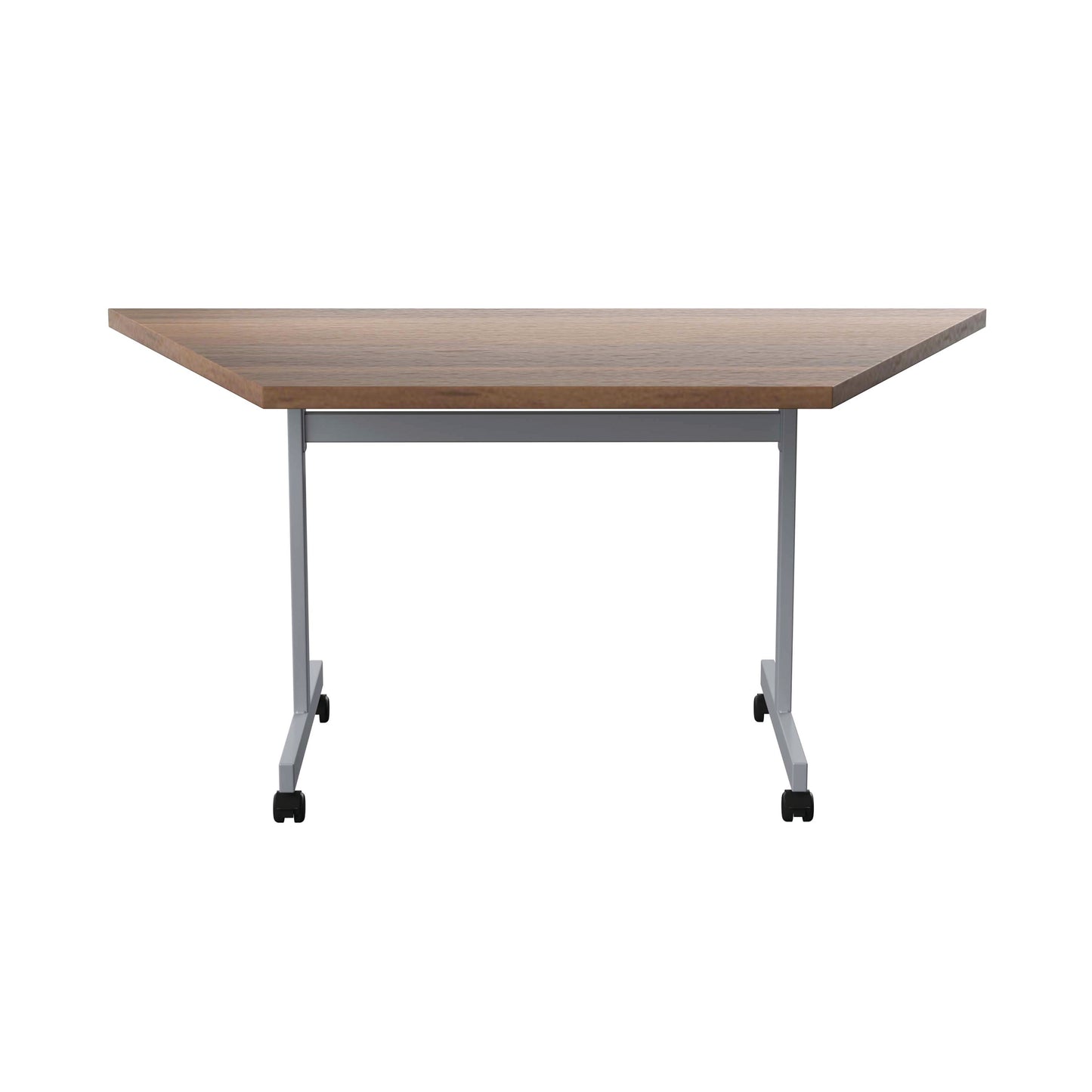 Jemini Trap Tilt Table 1600x800x720mm Dark Walnut/Silver KF822547