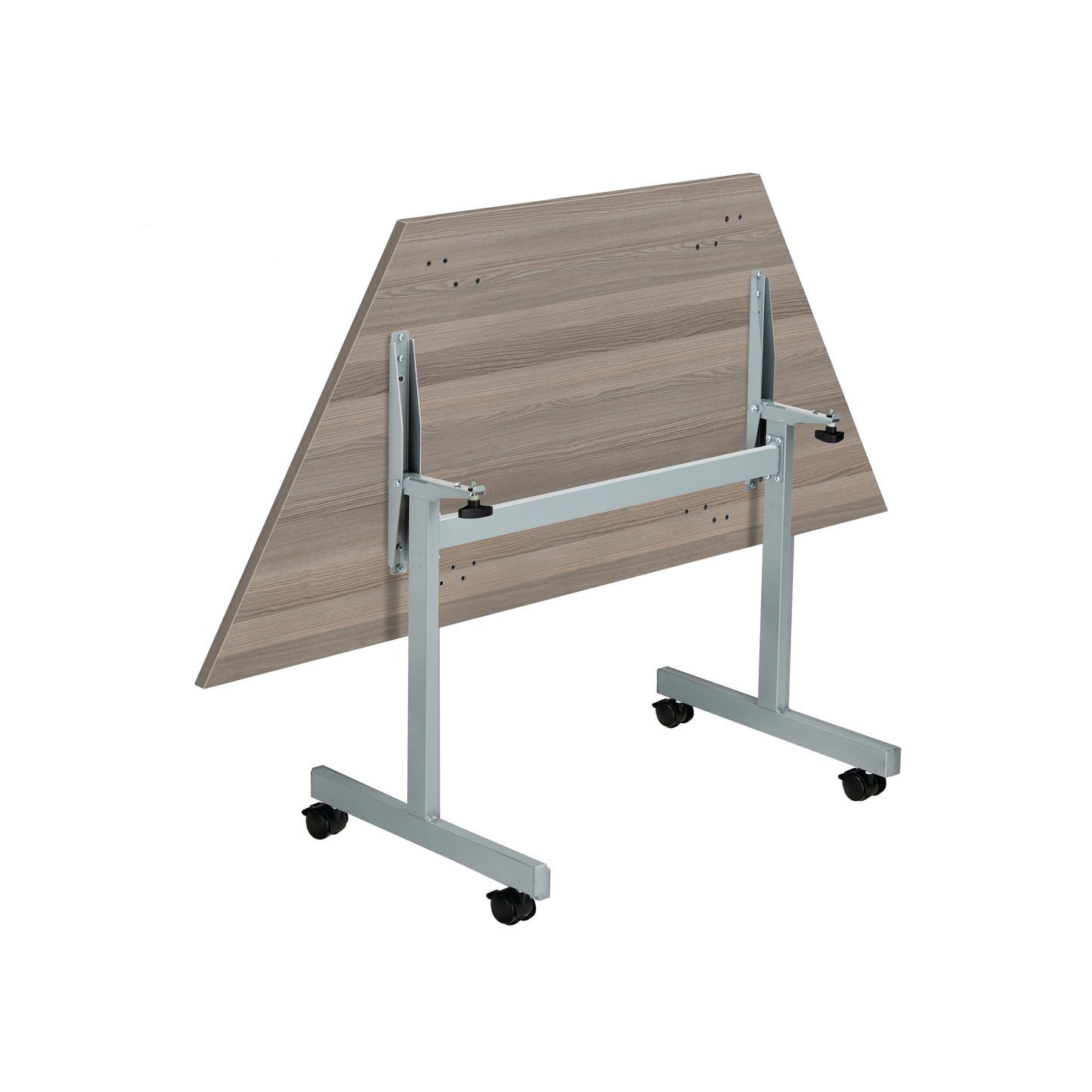 Jemini Trap Tilt Table 1600x800x720mm Grey Oak/Silver KF822554