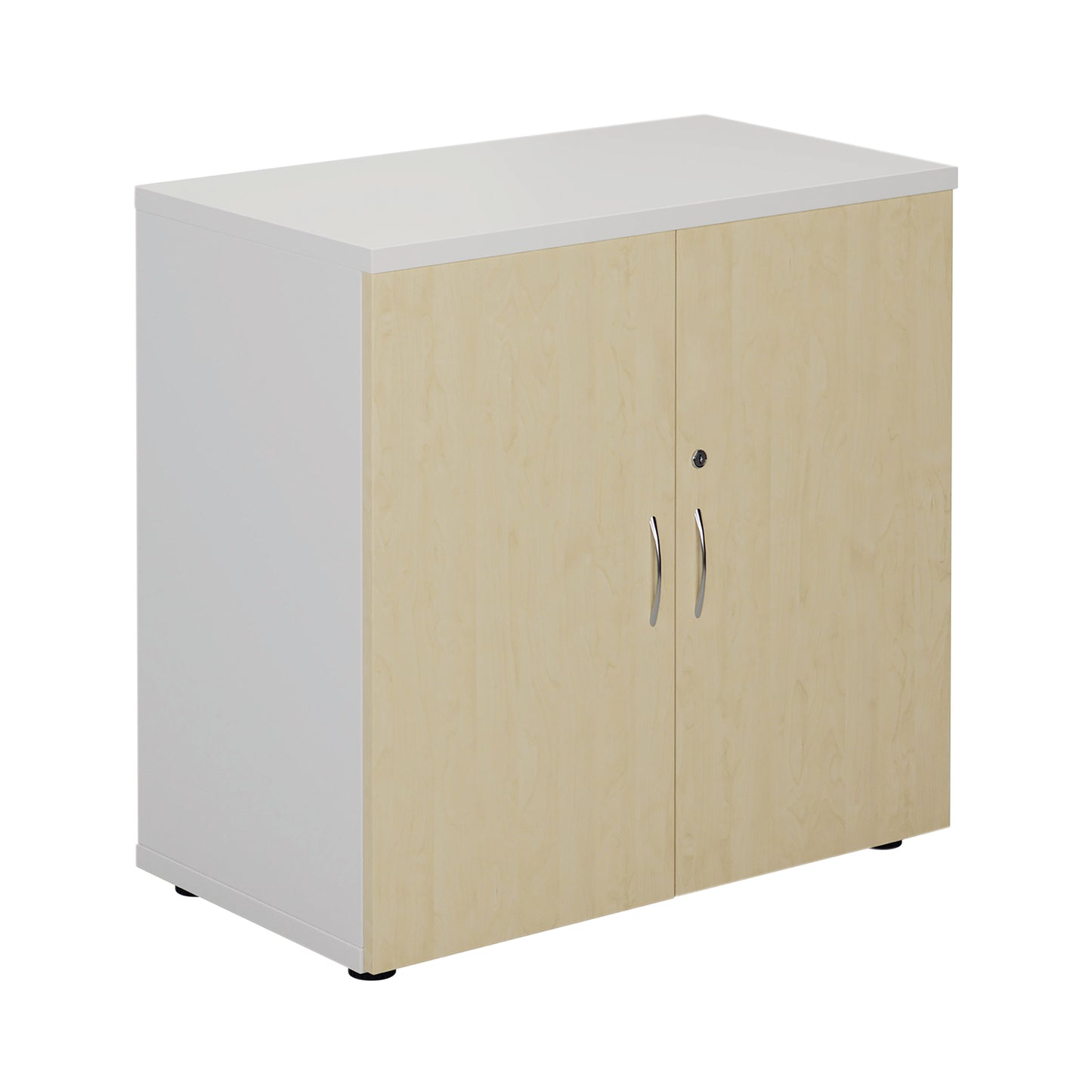 Jemini Cupboard 800x450x800mm White/Maple KF822714