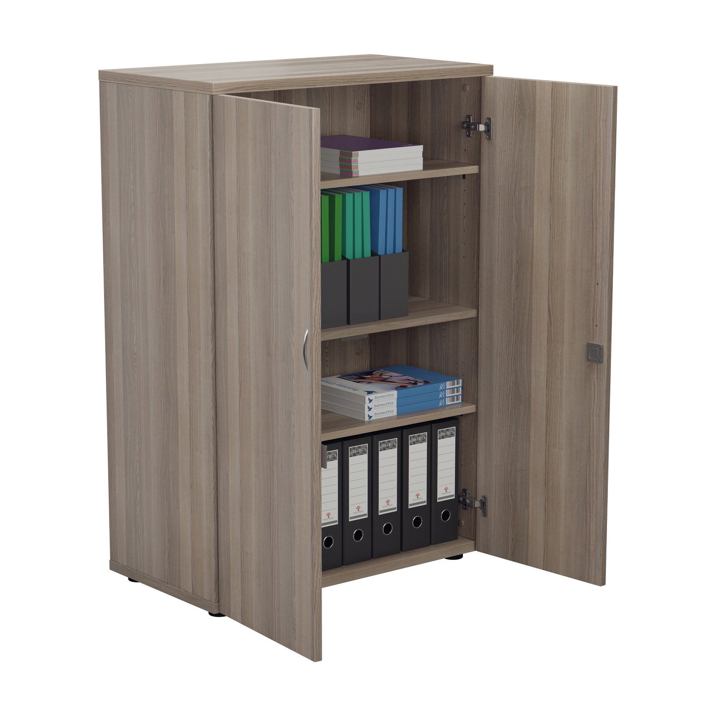 Jemini Wooden Cupboard 800x450x1200mm Grey Oak KF822931