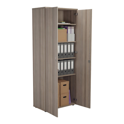 Jemini Wooden Cupboard 800x450x2000mm Grey Oak KF822961