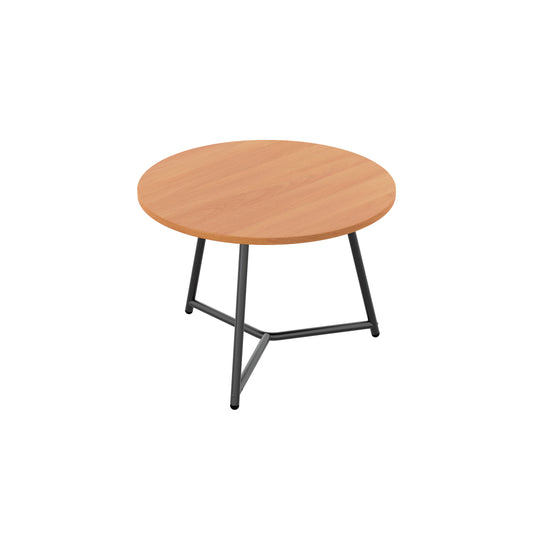 Jemini Trinity Low Table 600x600x435mm Beech/Black KF823353