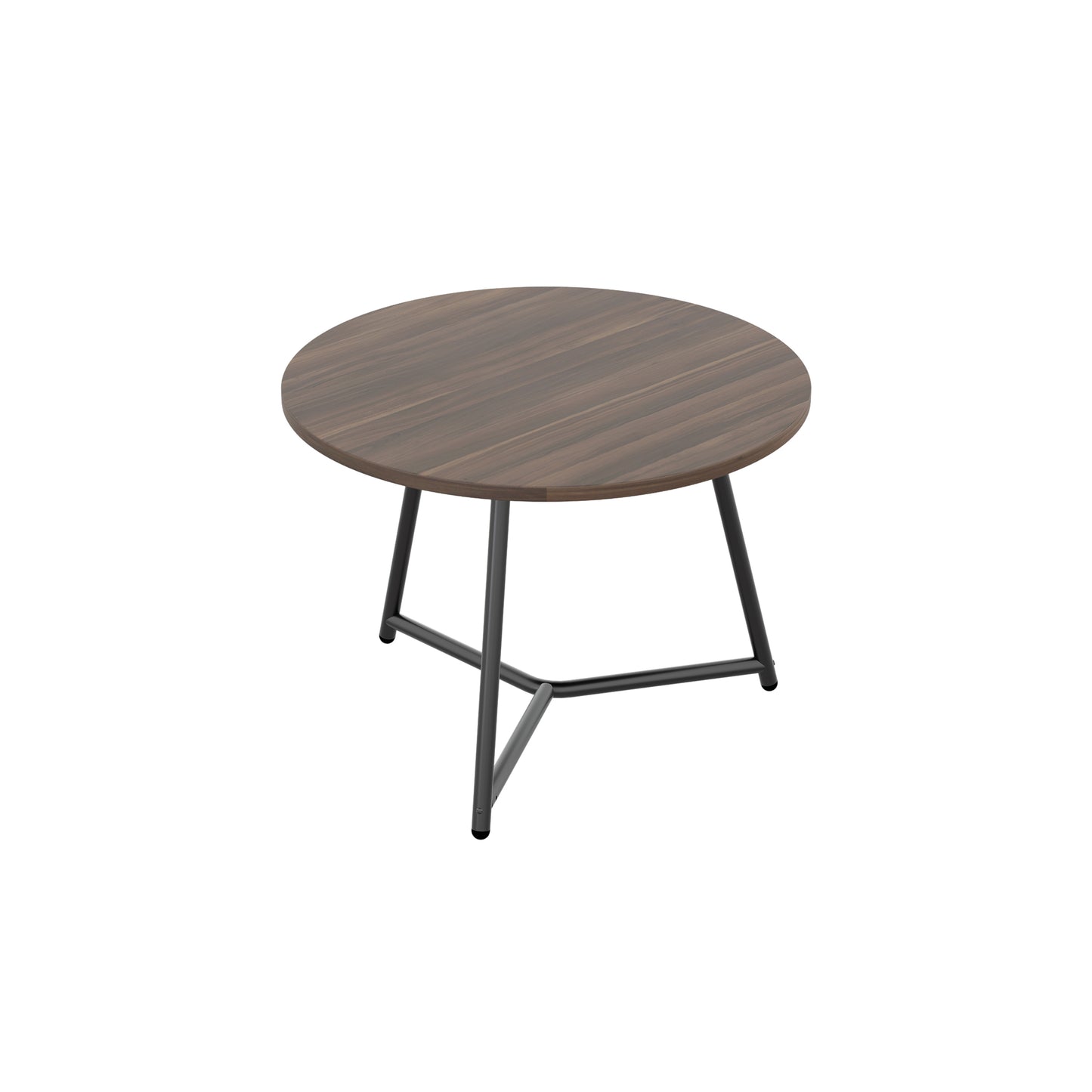 Jemini Trinity Low Table 600x600x435mm Dark Walnut/Black KF823377