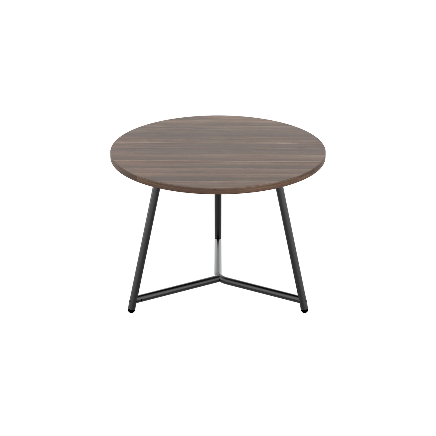 Jemini Trinity Low Table 600x600x435mm Dark Walnut/Black KF823377