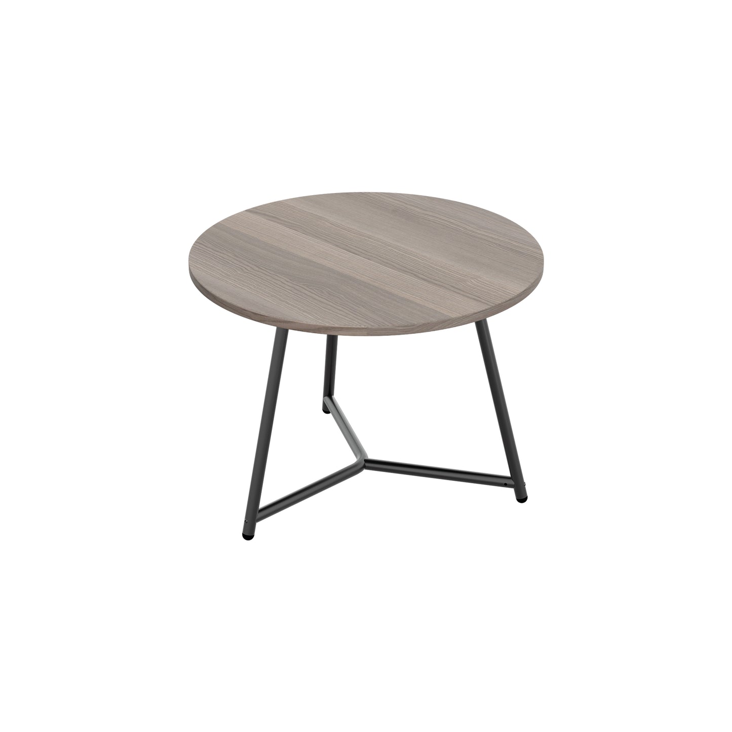 Jemini Trinity Low Table 600x600x435mm Grey Oak/Black KF823384