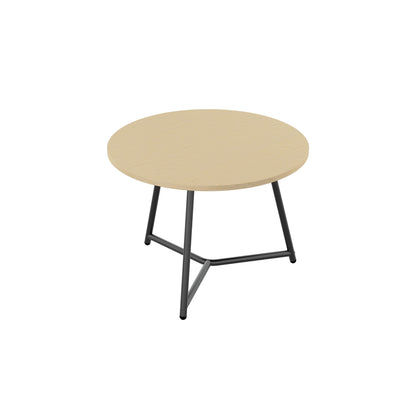 Jemini Trinity Low Table 600x600x435mm Maple/Black KF823391