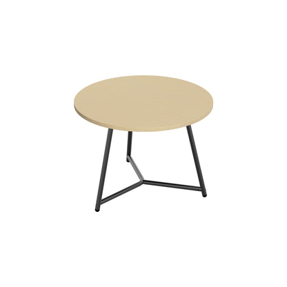 Jemini Trinity Low Table 600x600x435mm Maple/Black KF823391