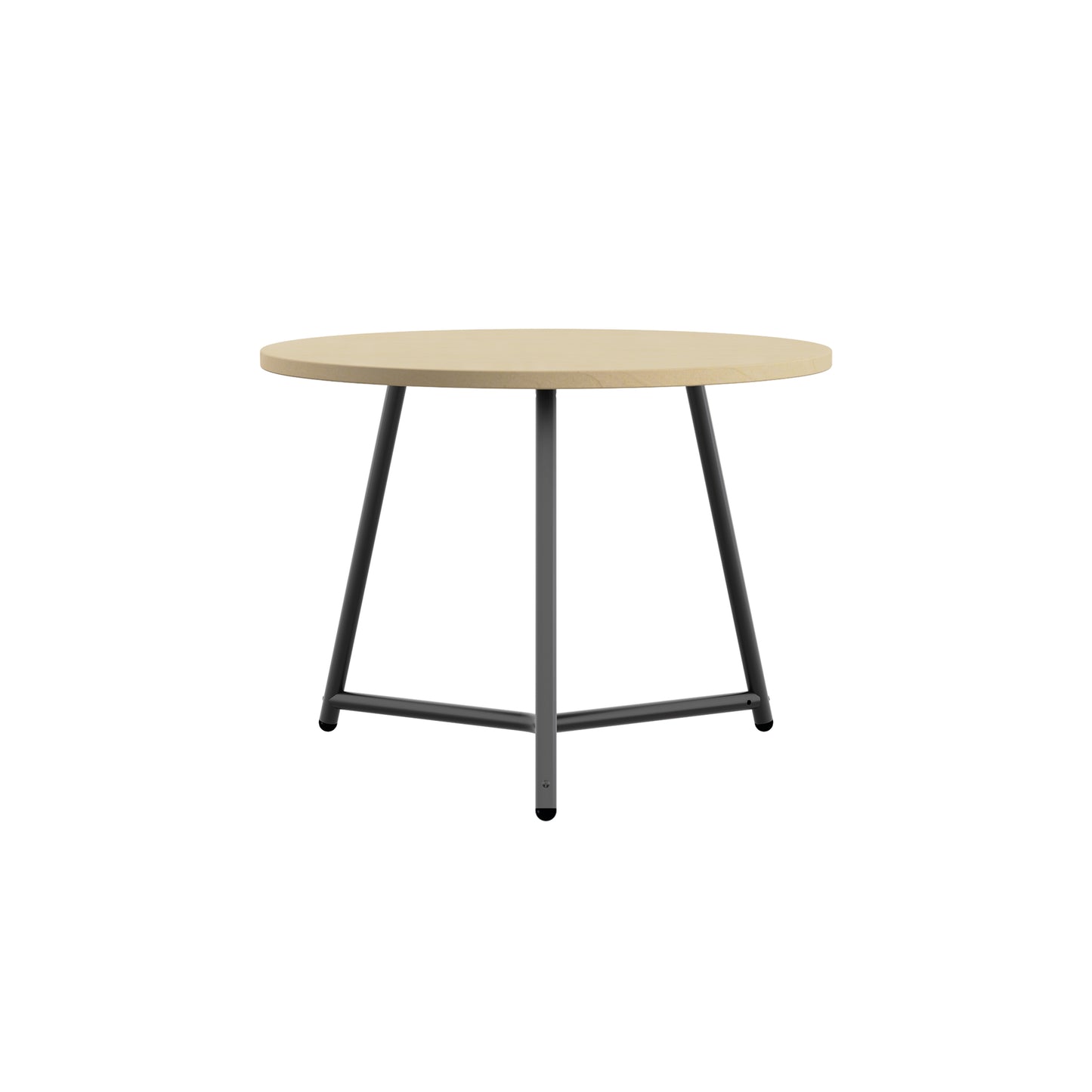 Jemini Trinity Low Table 600x600x435mm Maple/Black KF823391