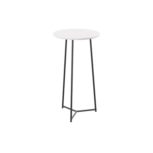 Jemini Trinity High Table 600x600x1110mm White/Black KF823551