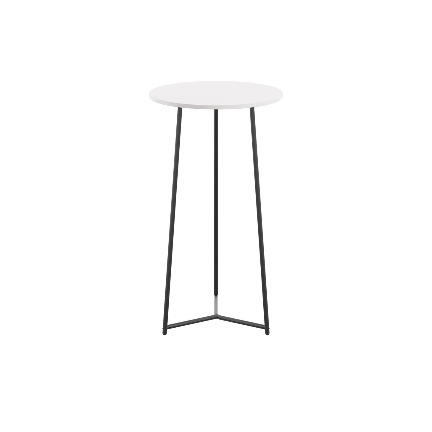 Jemini Trinity High Table 600x600x1110mm White/Black KF823551