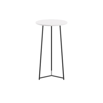 Jemini Trinity High Table 600x600x1110mm White/Black KF823551