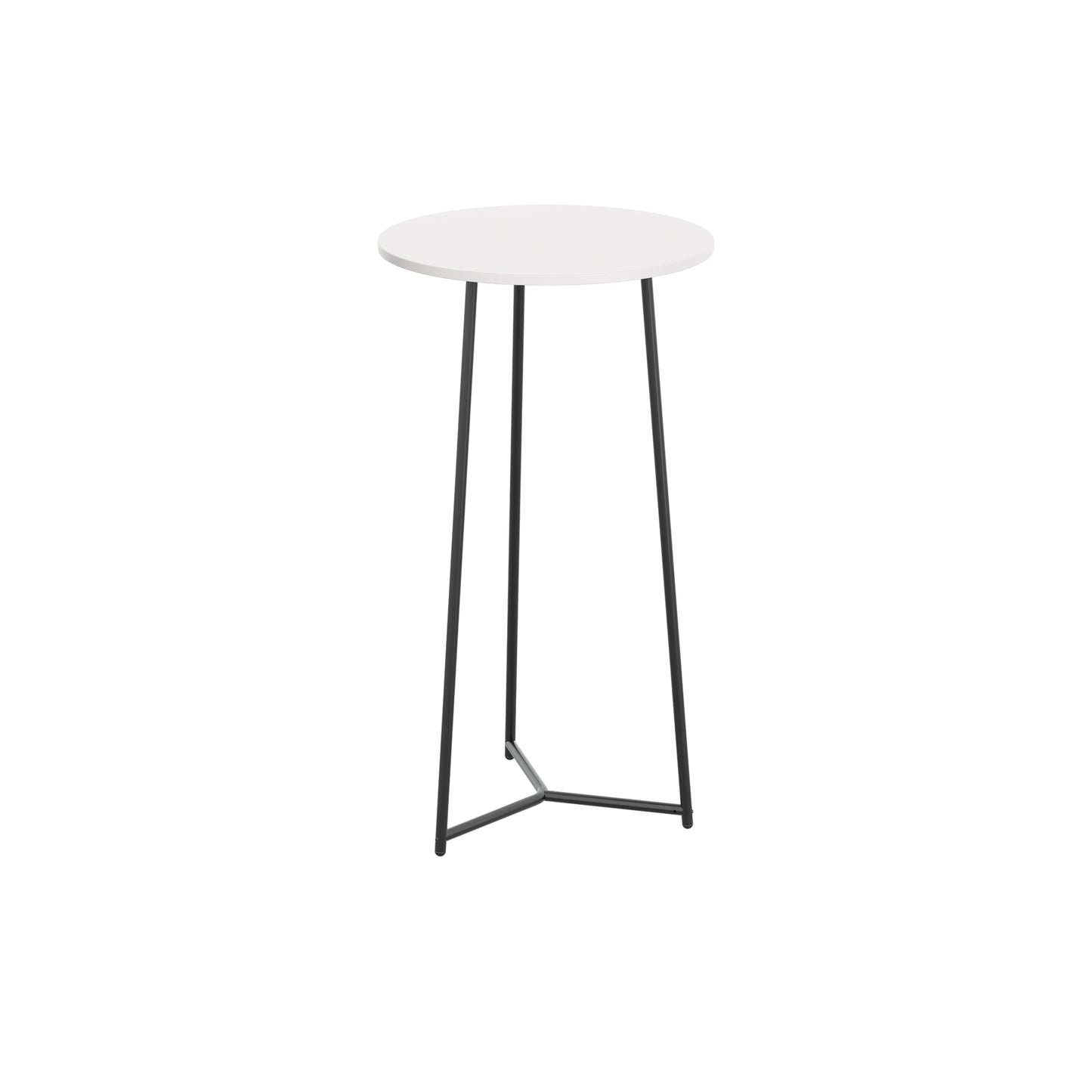 Jemini Trinity High Table 600x600x1110mm White/Black KF823551