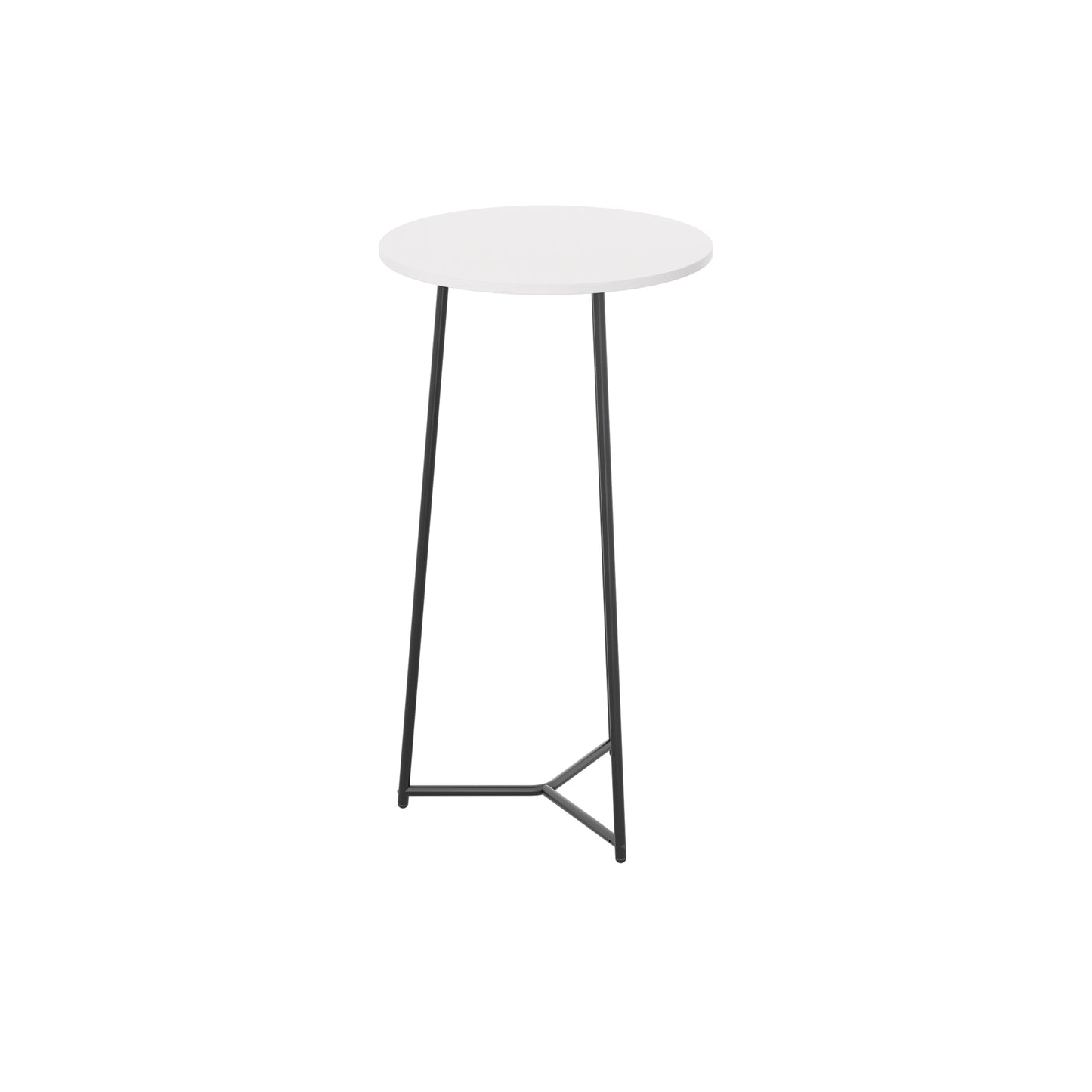 Jemini Trinity High Table 600x600x1110mm White/Black KF823551