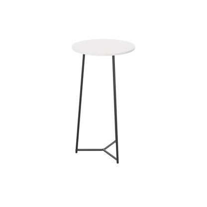 Jemini Trinity High Table 600x600x1110mm White/Black KF823551