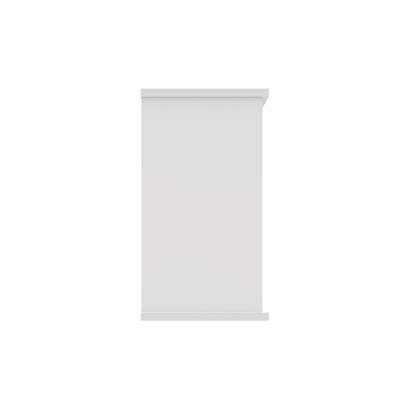 Astin Bookcase 1 Shelf 800x400x730mm Arctic White KF823780