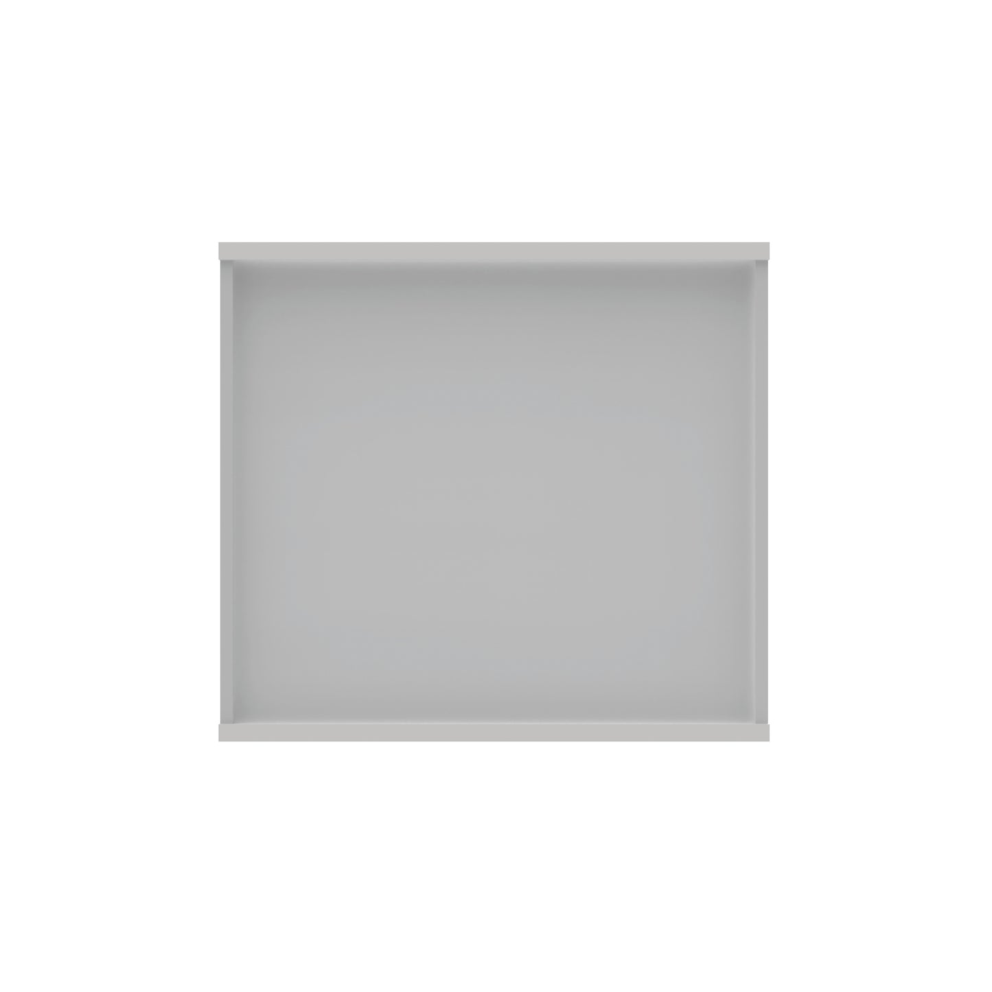 Astin Bookcase 1 Shelf 800x400x730mm Arctic White KF823780