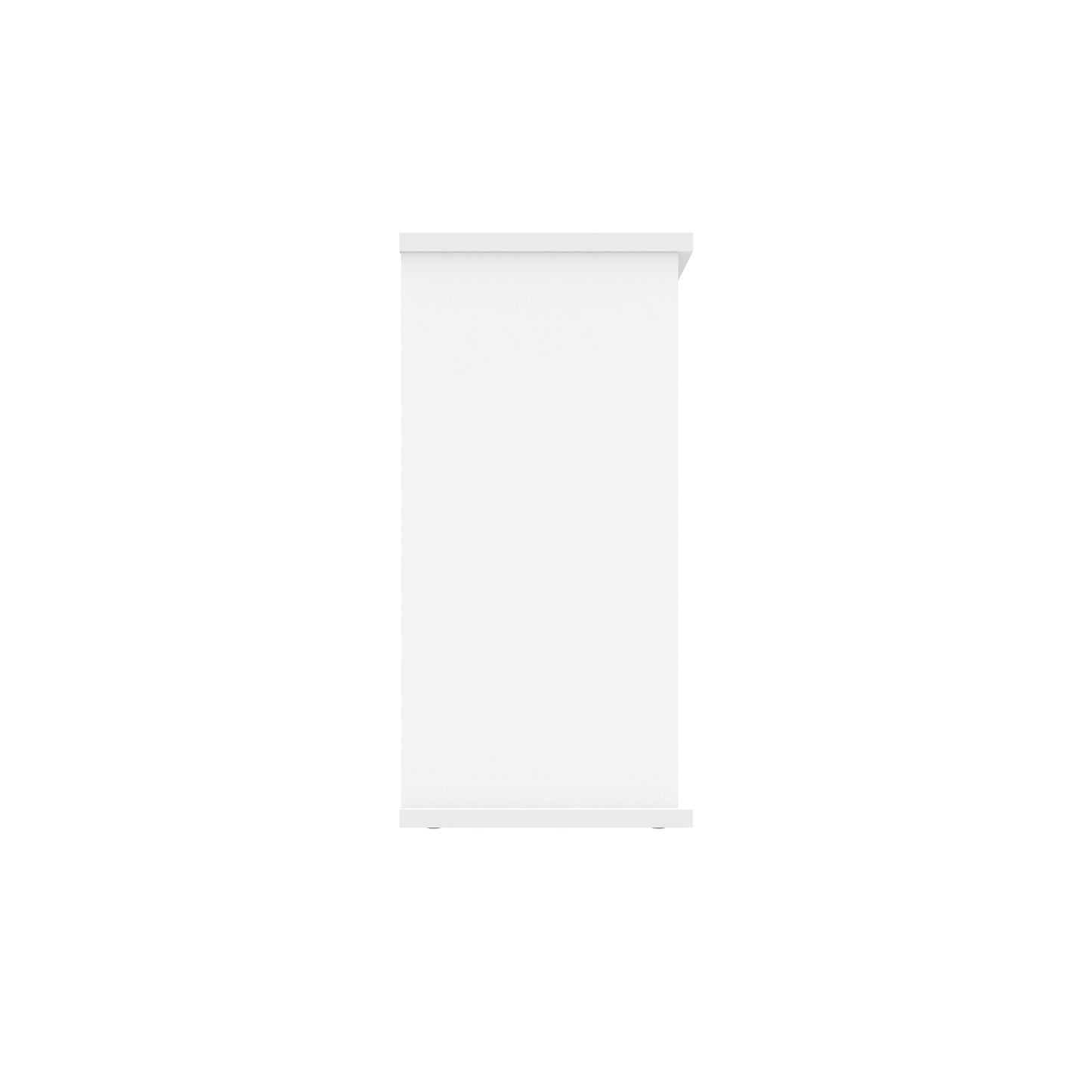 Astin Bookcase 1 Shelf 800x400x816mm Arctic White KF823797