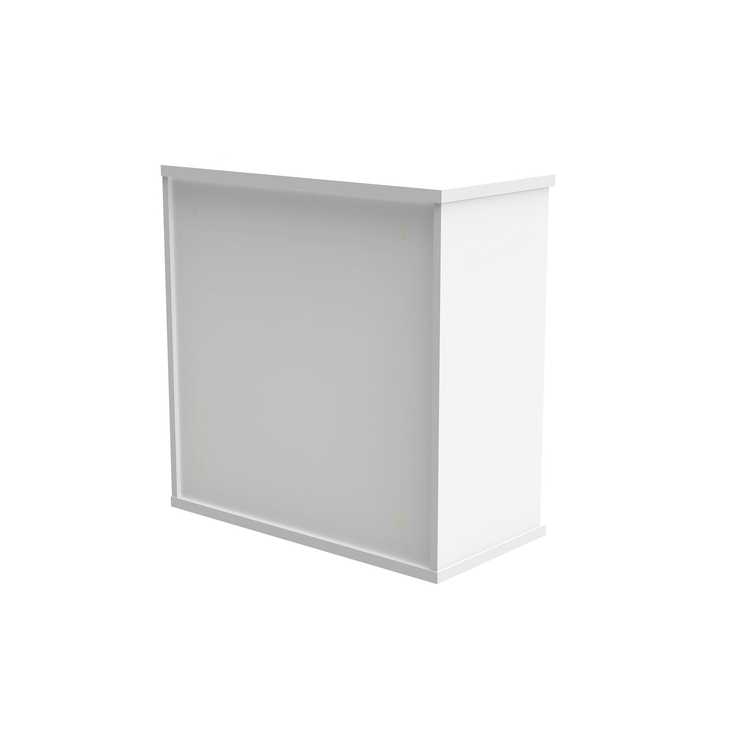 Astin Bookcase 1 Shelf 800x400x816mm Arctic White KF823797