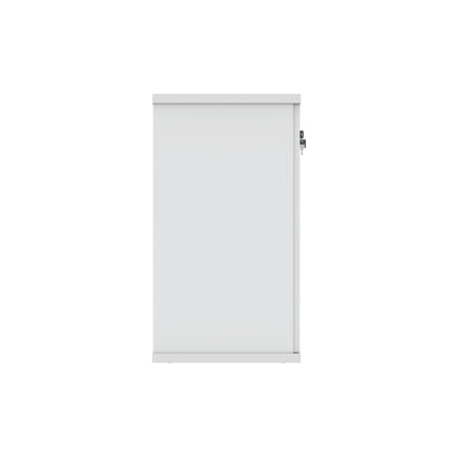 Astin 2 Door Cupboard Lockable 800x400x730mm Arctic White KF823988