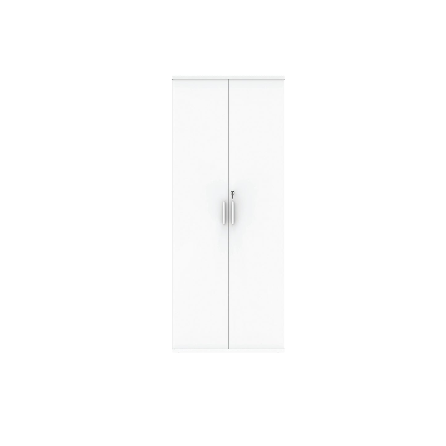 Astin 2 Door Cupboard Lockable 800x400x1980mm Arctic White KF824022