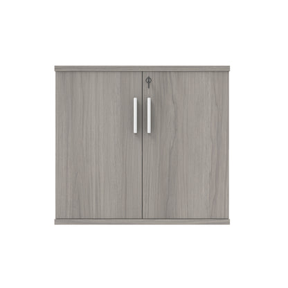 Astin 2 Door Cupboard Lockable 800x400x730mm Alaskan Grey Oak KF824039