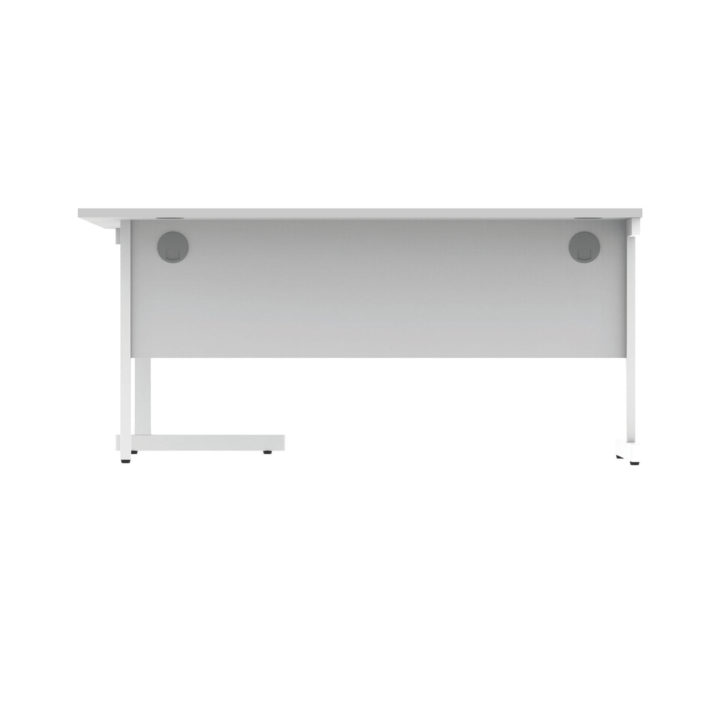 Astin Radial Right Hand SU Cantilever Desk 1600x1200x730mm Arctic White/Arctic White KF824190
