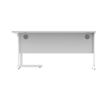 Astin Radial Right Hand SU Cantilever Desk 1600x1200x730mm Arctic White/Arctic White KF824190
