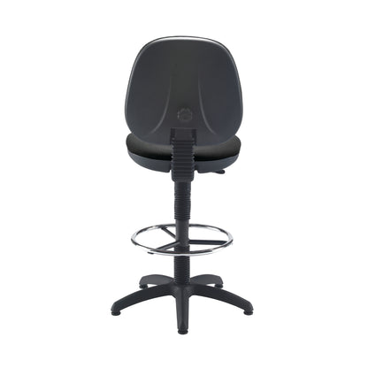 Jemini  Medium Back Draughtsman Chair 600x600x855-985mm Charcoal KF838253