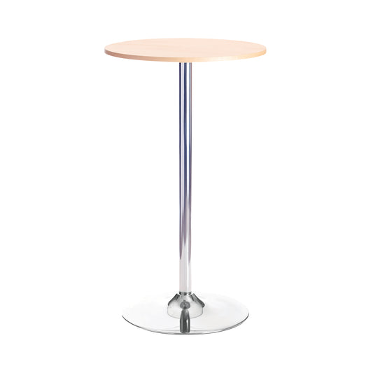 Jemini Bistro Trumpet Table Tall 600x600x1045mm Beech/Chrome KF838281