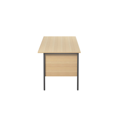 Serrion Rectangular 2 Drawer Pedestal 4 Leg Desk 1200x750x730mm Oak KF838372