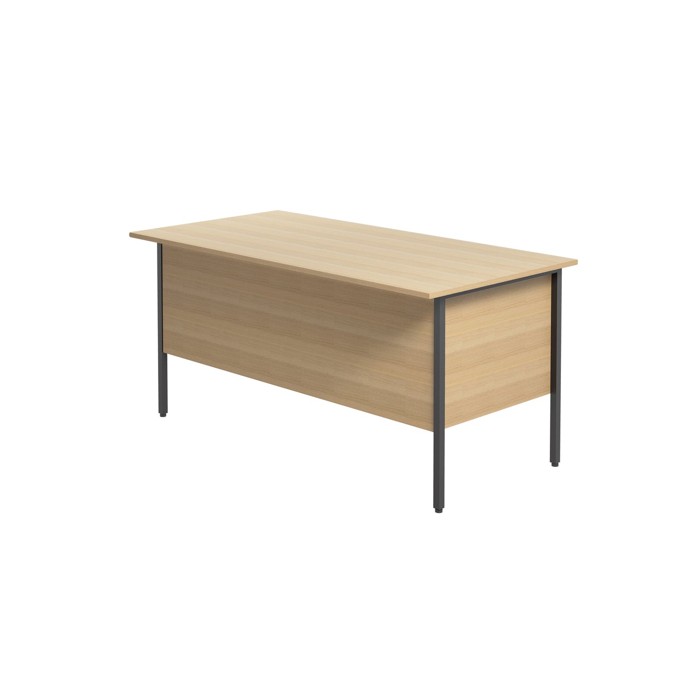 Serrion Rectangular 2 Drawer Pedestal 4 Leg Desk 1200x750x730mm Oak KF838372