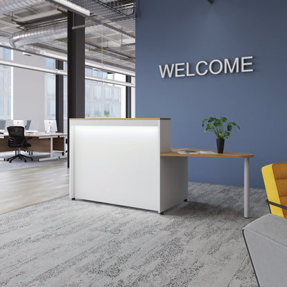 Jemini Reception Unit 1400x800x740mm White KF839531
