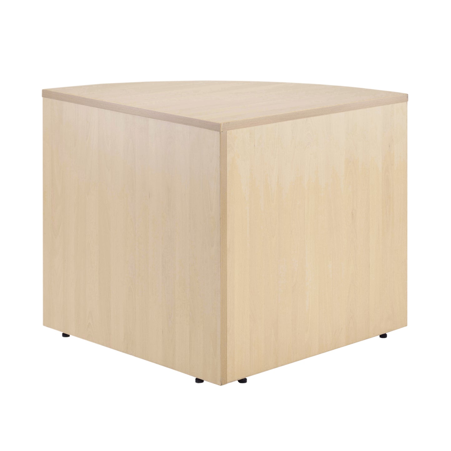 Jemini Reception Modular Corner Desk Unit 800x800x740mm Maple RADIUSKOSEMMA