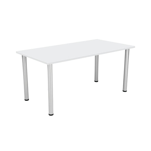 Jemini Rectangular Meeting Table 1600x800x730mm White KF840186