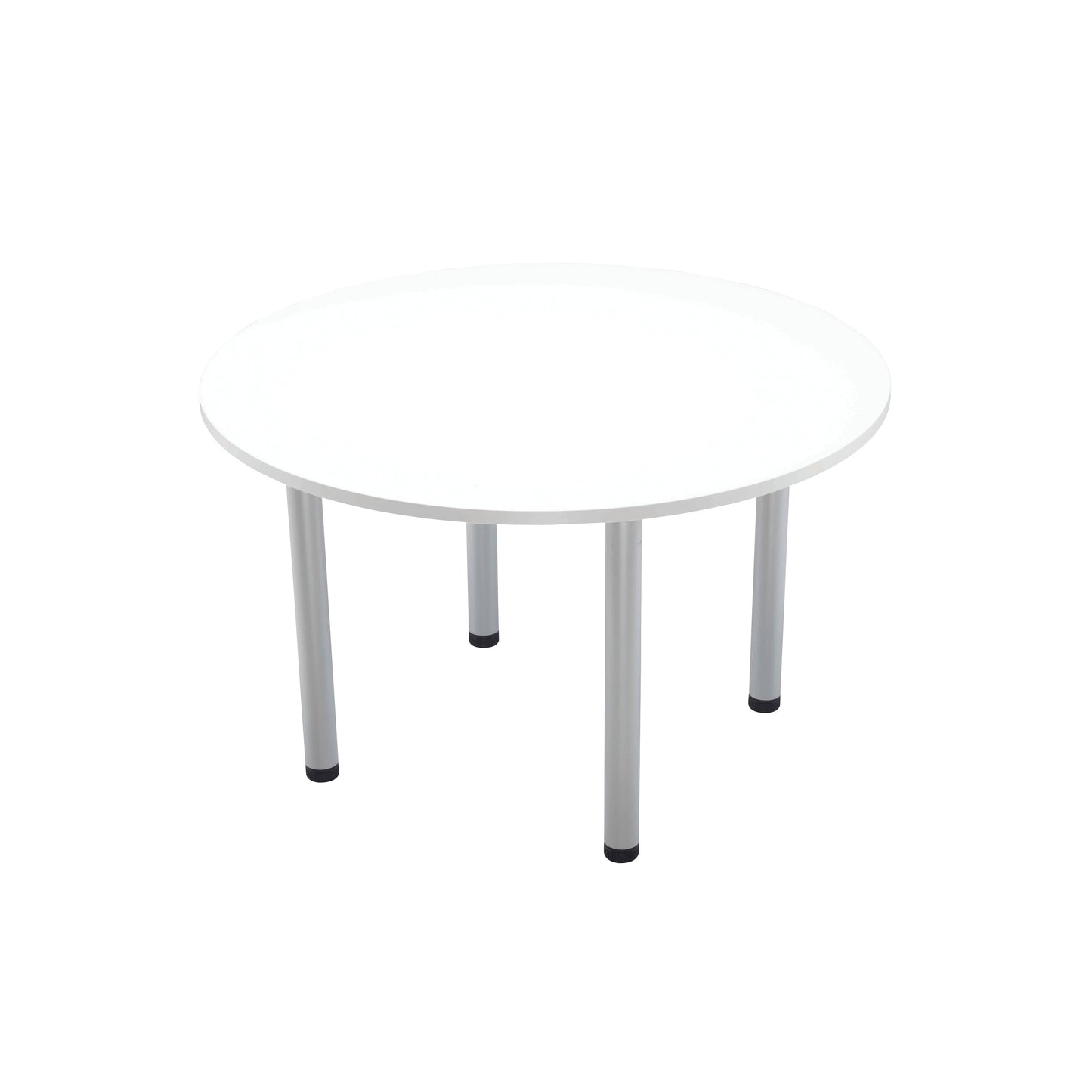 Jemini Circular Meeting Table 1200x1200x730mm White KF840188