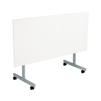 Jemini Rectangular Tilting Table 1600x700x730mm White/Silver KF846062